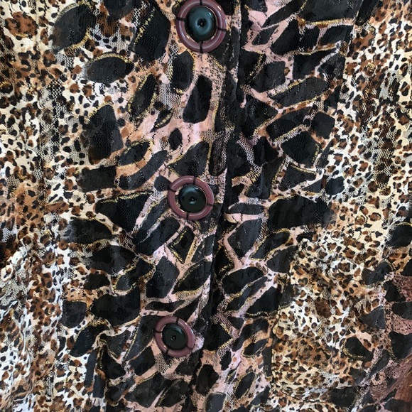 Alberto Makali Animal print Blazer Top - Picture 8 of 14